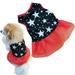 Walbest Pet Dog Star Pattern Tutu Dress Skirt Puppy Cats Princess Clothes for Summer Spring