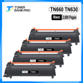 TN660 Toner Cartridge Compatible for Brother TN-660 TN660 TN630 TN 660 630 MFC-L2700DW HL-L2300D HL-L2320D HL-L2340DW HL L2360DW DCP-L2540DW DCP-L2520DW MFC-L2740DW Printer Ink (4-Pack Black)