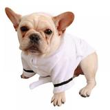 Lovegab Pet Bath Drying Towel Pajamas Hooded Nightgown Pet Bath Super Absorbent Cotton White Robe Coral Comfortable Thickened Puppy Warm Costume Clothes for Small Medium Dogs