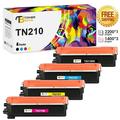 Toner Bank Compatible TN210 High Yield Toner Cartridge for Brother TN210 TN-210 HL-3040CN HL-3070CW HL-3045CN HL-3075CW MFC-9010CN MFC-9120CW MFC-9320CW MFC-9125CN 9325C Printer Ink (BK C M Y 4-Pack)