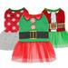 D-GROEE Dog Christmas Dress Tutu Puppy Clothes Costumes Outfits for Small Dogs Girl