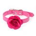 Pet Collars Sweet Rose Studded Puppy Pet Collar Leather Buckle Neck Strap Collars