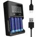 DTOWER Battery Charger LCD Display 4 Bay Battery Charger AA AAA Battery Charger for 18650 26650 17500 14500