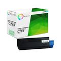 TCT Compatible Toner Cartridge Replacement for the Okidata C710 Series - 1 Pack Cyan