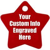 Hat Shark Vet Recommended Custom Personalized 3D Laser Engraved Shaped Pet ID Tag Made in USA Strong Anodized Aluminum