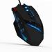 ZELOTES C-12 Wired USB Optical Gaming 12 Programmable Buttons Computer Game Mice 4 Adjustable DPI 7 LED Lights for Game Players