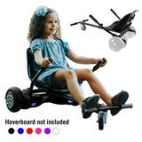 Hoverboard seat Attachment Hoverboard go Kart for Adults & Kids Accessories to Transform Hoverboard into go cart Hover carts for self Balancing Scooter Black
