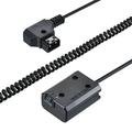 Andoer V-mount / Anton Bauer D-Tap to NP-FW50 DC Coupler Power Dummy Battery Adapter Coiled Cable Accessory Replacement for Sony a7 a7ii a7s a7r a7sii a7rii a6500 a6300 a6000 a5000 a5100 nex