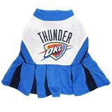 Pets First NBA Oklahoma Thunder Cheerleader 3 Sizes Pet Dress Available. Licensed Dog Outfit