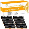 Toner H-Party 10-Pack Compatible Toner Cartridge Replacement for Canon 054H ImageClass LBP622Cdw MF644Cdw MF642Cdw MF640C LBP620 Toner Printer Ink (4*Black 2*Cyan 2*Magenta 2*Yellow)