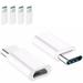 4x FREEDOMTECH Type C Adapter Micro USB to USB C Adapter Data Sync and Charging Universal for Mac ChromeBook Pixel Nexus 5X Nexus 6P Nokia N1 Samsung Galaxy S9/S8 Note 8/9 All Type C Devices