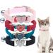 4PCS Cat Collar with Bell Collar for Cats Kitten Puppy Collars for Cats Dog Cat Collars Leashes Pet Supplies