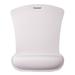 Insten Mouse Pad with Wrist Support Rest Ergonomic Support Cushion Easy Typing & Plain Relief for Gaming Home Office White