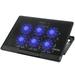 Laptop Cooling Pad Adjustable Laptop Cooler Stand with 6 Quiet Blue LED Fans Laptop Cooling Fan for 14-17 Inch Gaming Laptop Computer Cooling Pad with Dual USB Ports