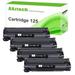 AAZTECH 4-Pack Compatible Toner Cartridge for Canon 125 CRG-125 Printer Ink (Black)