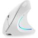 Vertical Mouse Aveki Right Handed 2.4GHz Wireless Ergonomic Rechargeable Vertical Mouse with 4 Adjustable DPI 800/1200/1600/2400 6 Buttons (White)