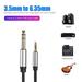 3.5mm (1/8 inch) Male to 6.35mm (1/4 inch) Male TRS Stereo Headphone Jack Audio Adapter for Amplifiers Guitar Keyboard Piano Home Theater Mixing Console Headphones 10FT