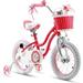 Royalbaby Girls Kids Bike Star Girl 12 In Bicycle Basket Training Wheels Pink Child s Cycle