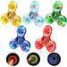 SCIONE Fidget Spinner LED 5 Pack Christmas Party Favors Light up Fidget Toys for Kids-LED Crystal Fidget Packs Finger Toy Hand Fidget Spinner