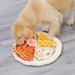 Pet Snuffle Mat for Dogs Nosework Blanket Feeding Training Mat Pizza Shape Sniffing Mats Pet Treat Interactive Puzzle Dispenser Toys Pet Activity/Bed Mat Encourages Foraging Skills Apricot Color