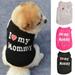 Save!Dog Vest I Love My Mom&Dad Shirt Clothes Coat Pet Cat Puppy Cotton Vests Clothing For Dogs Costumes with Fashion Printing