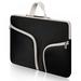 13.3-14 inch Laptop Carrying Bag Chromebook Case Notebook Ultrabook Bag Tablet Cover Neoprene Sleeve Fit Apple MacBook Air Samsung Google Acer HP DELL Lenovo Asus (Black)