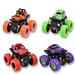 Monster Trucks for Boys 4 Pack Pull Back Vehicles Cars for Toddlers 360Â° Rotation 4 Wheels Drive Durable Friction Powered Push and Go Toys Truck Playset Gift for 3 4 5 6 7 8 Year Old Kids Girls