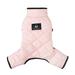 Winter Pet Dog Jumpsuit Coat Clothes Warm Pet Padded Four Legged Clothing for Small Medium Dogs Pet Chihuahua Yorkies Outfits Pink L