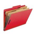 Nature Saver 2-divider Legal Classifciation Folders Legal - 8 1/2 x 14 Sheet Size - 2 Fastener Capacity for Folder - 2 Divider(s) - 25 pt. Folder Thickness - Bright Red - Recycled - 10 / Box