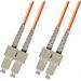 20 Meter OM1 Multimode Duplex Fiber Optic Cable (62.5/125) - SC to SC - Orange