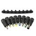 Flmtop 24 Pcs 8 in 1 Universal AC DC Power Charger Adapter Tips for Acer ASUS HP Laptop Notebook