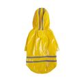 YUEHAO Pet Supplies Pet Dog Hooded Raincoat Pet Waterproof Puppy Dog Jacket Outdoor Coat Yellow