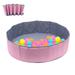 Duety Round Ball Pit Foldable Ocean Ball Pit Play Ball Pool Outdoor Indoor Nursery Baby Playpen Game Play Toy for Toddler Boys Girls Kids (Pink_120x30cm)