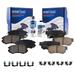 Detroit Axle - Brake Pads for Hyundai Elantra Sonata Tucson Kia Magentis Optima Sportage 4 Front & Rear Ceramic Brake Pads w/Hardware Replacement