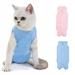 Visland Cat Professional Recovery Clothes For Abdominal Wounds For Cats And Dogs After Surgery Wear Pajama Suit