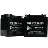 2-Pack UpStart Battery Replacement 2008 KTM XC ATV 450CC Factory Activated Maintenance Free ATV Battery - 12V 4Ah UB-YTX5L-BS