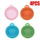 1/3/4Pieces Silicone Pet Jar Lid - Dog & Cat Food Jar Lid - Universal Size Jar Lid - Fits 3 Standard Size Food Jars - BPA Free - Dishwasher Safe