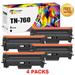 Toner Bank 4-Pack Compatible Toner Cartridge Replacement for Brother TN760 TN-760 HL-L2395dw HL-L2390dw HL-L2350dw HL-L2370dw MFC-L2750dw MFC-L2710dw DCP-L2550dw Laser Printer High Yield Black