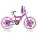 Wonder Wheels 20 In. Girl s BMX S-Type Frame Bicycle Coaster Brake One Piece Crank Pink Rims White Tire Kid s Bike â€“ Pink