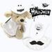 Opolski Halloween Pet Cosplay Coat Pet Coat Fine Workmanship Long-lasting Creative Lovely Hat Decoration Cloth White Halloween Pet Coat with Wing Decor for Schnauzer