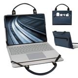Lenovo ThinkPad L13 Yoga Gen 3 Laptop Sleeve Leather Laptop Case for Lenovo ThinkPad L13 Yoga Gen 3 with Accessories Bag Handle (Blue)