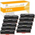 Toner H-Party 10-Pack Compatible 215A Toner Cartridge Without Chip for HP W2310A W2311A W2312A W2313A Color LaserJet Pro MFP M155 182 183NW Printer Ink 4x Black 2x Cyan 2x Magenta 2x Yellow