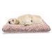 Moroccan Pet Bed Pastel Colors of Classic Mosaic Inspirations Pattern Chew Resistant Pad for Dogs and Cats Cushion with Removable Cover 24 x 39 Peach and Coral by Ambesonne