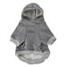 Cute Puppy Sweatshirt Pet Pullover Winter Warm Hoodies Pet Apparel Clothes Dog Christmas Small Cat Dog Outfit Grey X-Small