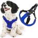 Gooby Escape Free Sport Harness - Blue Medium - Escape Free Step-in Harness with Neoprene Body for Small Dogs and Medium Dogs for Indoor and Outdoor use