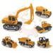 Small Construction Toys 6Pcs Construction Vehicles Trucks Kids Birthday Gifts Play Vehicle Toy Aousthop Toddlers Boys Kid Mini Car Toys Set Die Cast Engineering Excavator Digger Push Trucks