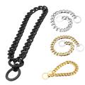 SPRING PARK Dog Chain Collar Choke Collar Non-scalable Anti-Chew Stainless Steel Metal Collars Choker Chain for Small Medium Large Dogs