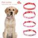Realyc Puppy Collar Love-heart Pattern Decorative Fabric Breakaway Pet Cats Dogs Collars with Bell for Valentines Day