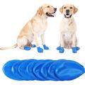 Dog boots blue dog waterproof shoes rubber boots snow boots puppy paw protection degradable silicone safe and environmentally friendly