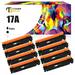 Toner Bank 8-Pack Compatible Toner for HP CF217A LaserJet Pro M102w M102a MFP M130nw M130fw M130fn M130a Printer 8 * Black